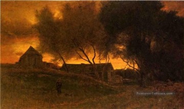 Le paysage de Gloaming Tonalist George Inness Peinture à l'huile